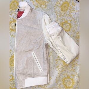 Bernardo Collection-B Cream Vegan Leather Jacket